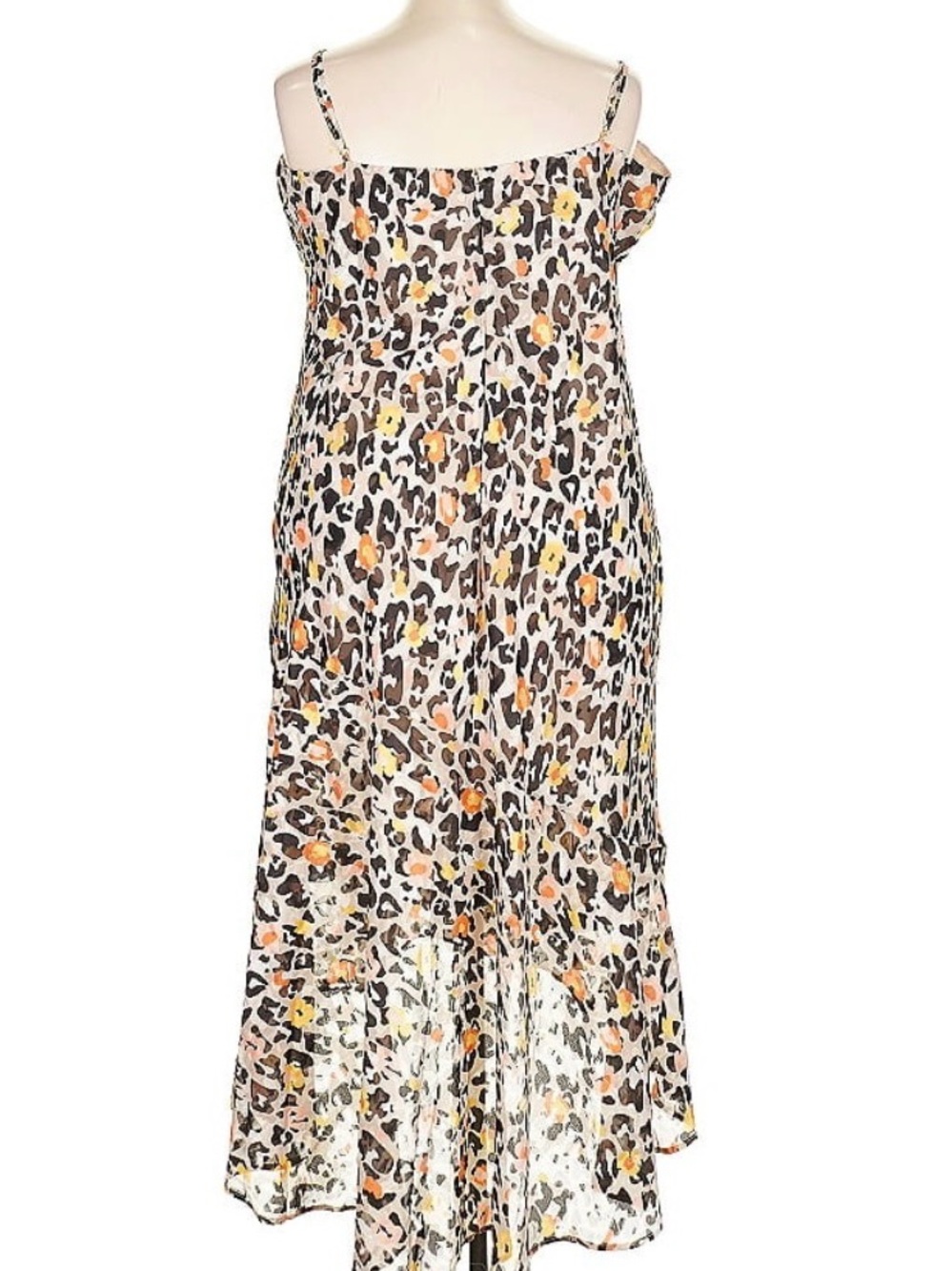 Hutch Leopard Print Maxi Dress in Neutral, Brown & Yellow